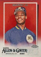 2020 Topps Allen & Ginter Chrome #17 Ken Griffey Jr. Red Refractor Baseball Card