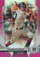 2020 Bowman Sterling #BSR84 Mauricio Dubon Pink Refractor Baseball Card