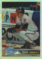 1996 Topps Chrome #59 John Smoltz Refractor Baseball Card