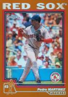2004 Topps Chrome #405 Pedro Martinez Gold Refractor Baseball Card