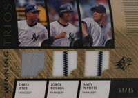 2008 SPx Winning Trios #WTPJP Andy Pettitte/Derek Jeter/Jorge Posada Baseball Card