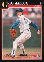 1991 Score #317 Greg Maddux Baseball Card