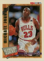 1992 Hoops Supreme Court #SC1 Michael Jordan Basketball Card
