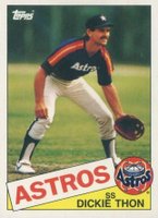 1985 Topps Mini #44 Dickie Thon Baseball Card