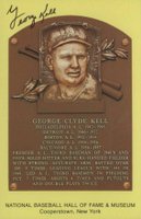1999 Hall of Fame Autographs # George Kell Yellow HOF Plaque Baseball Card