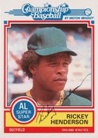 1984 Milton Bradley # Rickey Henderson Baseball Card