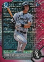 2022 Bowman Mega Box Chrome #71 Colson Montgomery Pink Refractor Baseball Card