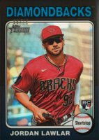 2024 Topps Heritage #429 Jordan Lawlar Chrome-Black Baseball Card