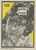 1984 O'Connell & Son Ink Mini Prints #125 Pete Rose Baseball Card