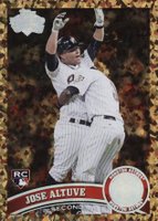 2011 Topps Update #US132 Jose Altuve Cognac Diamond Anniversary Baseball Card