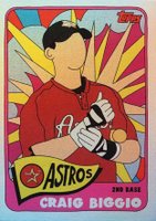 2021 Topps PROJECT70 #62 Craig Biggio Rainbow Foil Baseball Card