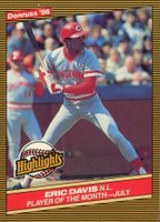 1986 Donruss Highlights #30 Eric Davis Baseball Card