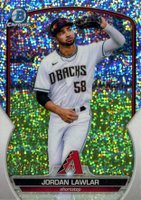 2023 Bowman Chrome Prospects #BCP92 Jordan Lawlar Speckle Refractor Baseball Card