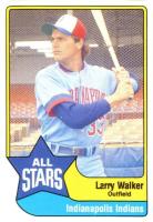 1989 CMC AAA All-Stars #7 Larry Walker Indianapolis Indians Baseball Card