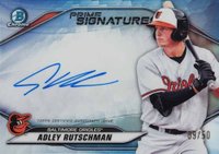 2020 Bowman Chrome Prime Chrome Signatures #PCSAR Adley Rutschman Baseball Card
