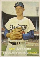 1957 Topps #366 Ken Lehman Baseball Card