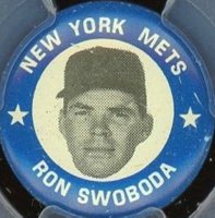 1969 MLBPA Pins # Ron Swoboda Baseball Card