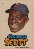 1967 Topps Red Sox Stickers #16 George Scott Baseball Card