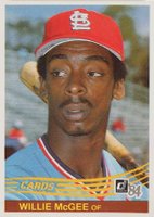 1984 Donruss #353 Willie McGee Baseball Card