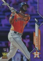 2020 Topps Chrome #200 Yordan Alvarez Purple Refractor Baseball Card
