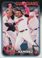 2024 Topps #114 Jose Ramirez Golden Mirror Baseball Card
