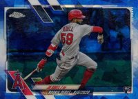2021 Topps Chrome Update Sapphire Edition #44 Jo Adell Baseball Card