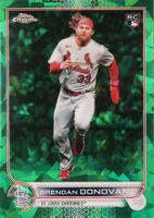 2022 Topps Chrome Update Sapphire Edition #150 Brendan Donovan Green Baseball Card