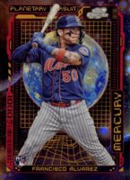 2023 Topps Cosmic Chrome Planetary Pursuit #5 Francisco Alvarez Mercury Baseball Card