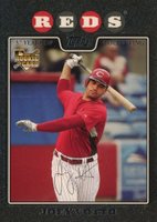 2008 Topps #319 Joey Votto Black Baseball Card