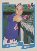 1990 Fleer #363 Larry Walker Baseball Card