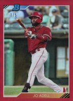2020 Bowman Heritage Chrome Prospects #JO Jo Adell Red Refractor Baseball Card