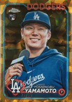 2024 Topps Chrome Sapphire #553 Yoshinobu Yamamoto SP-Gold Baseball Card