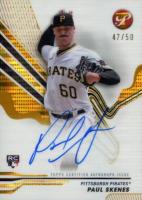2024 Topps Pristine Pristine Autographs #PAPS Paul Skenes Gold Pristine Baseball Card