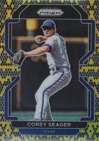 2022 Panini Prizm #225 Corey Seager Snake Skin Prizm Baseball Card