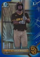 2022 Bowman Draft #BDC73 Jakob Marsee Chrome-Blue Refractor Baseball Card