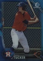 2016 Bowman Prospects #BCP60 Kyle Tucker Chrome-Blue Refractor Baseball Card