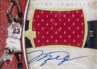 2005 Upper Deck Exquisite Collection Extra Exquisite Jersey Autograph #EXAMJ3 Michael Jordan Basketball Card