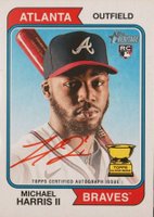 2023 Topps Heritage Real One Autographs #ROAMH Michael Harris II Red Ink Baseball Card