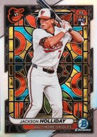2024 Bowman Chrome #26 Jackson Holliday Etched in Glass Variation Baseball Card