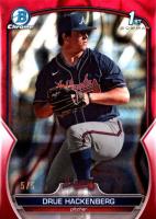2023 Bowman Draft #BDC38 Drue Hackenberg Chrome-Red Lava Baseball Card