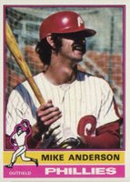 1976 Topps #527 Mike Anderson Baseball Card