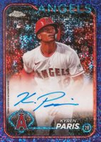 2024 Topps Chrome Rookie Autographs #RAKP Kyren Paris Purple Speckle Refractor Baseball Card