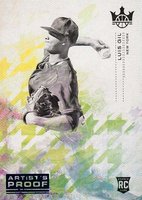 2022 Panini Diamond Kings #174 Luis Gil Artist Proof Blue Baseball Card