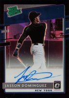 2020 Panini Donruss Optic Rated Prospects #RPSJD Jasson Dominguez Signature-Black Baseball Card