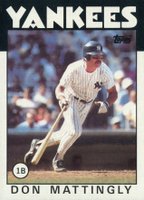 1986 Topps #180 Don Mattingly Baseball Card