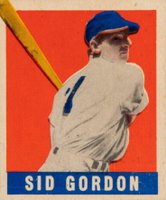 1948 Leaf #131 Sid Gordon Short Print Baseball Card