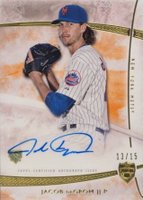 2014 Topps Supreme Autographs #SA-JD Jacob deGrom Orange Baseball Card