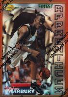 1996 Finest #62 Stephon Marbury Refractor w/Coating Basketball Card