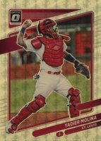 2021 Panini Donruss Optic #175 Yadier Molina Gold Vinyl 1/1 Baseball Card