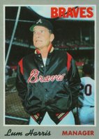 1970 Topps #86 Lum Harris Baseball Card